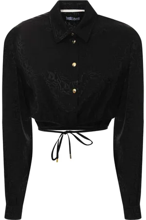 Roberto Cavalli Dames, Blouses & Shirts, Zwart, Maat: 2XS