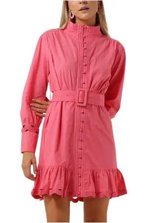 NOTRE-V Dames, Jurken, Roze, Maat: M Katoen