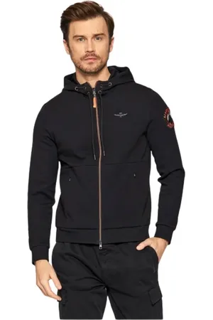 Aeronautica Militare Heren, Sweatshirts & Hoodies, Zwart, Maat: M Katoen