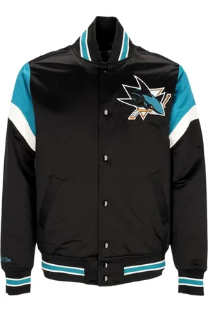Mitchell & Ness Heren, Jassen, Zwart, Maat: XL Zijde