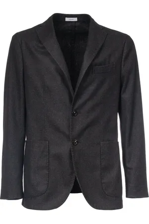 Boglioli Heren, Jassen, Blauw, Maat: XL Wol