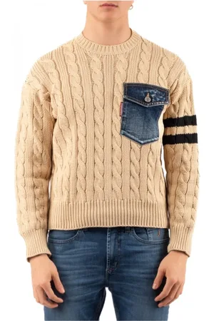 Dsquared2 Heren, Truien, Bruin, Maat: M
