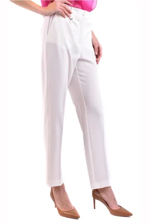 BLUMARINE Dames, Broeken, Wit, Maat: S Poliester