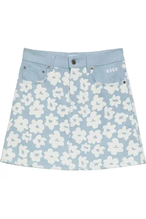 Msgm Dames, Rokken, Blauw, Maat: XS Poliester
