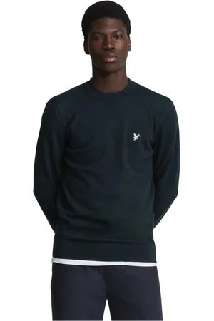 Lyle & Scott Heren, Truien, Blauw, Maat: XL Wol