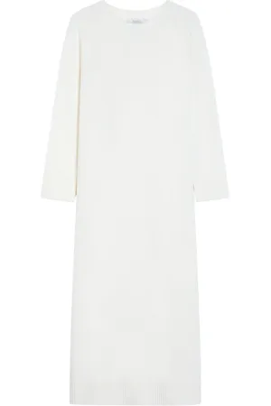 Max Mara Dames, Jurken, Wit, Maat: M Wol