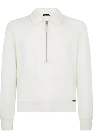 Tom Ford Heren, Sweatshirts & Hoodies, Wit, Maat: L Katoen