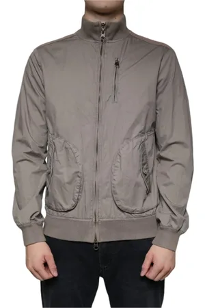 Emporio Armani Heren, Jassen, Bruin, Maat: M Katoen