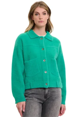 Rino & Pelle Dames, Jassen, Groen, Maat: 2XL Viscose