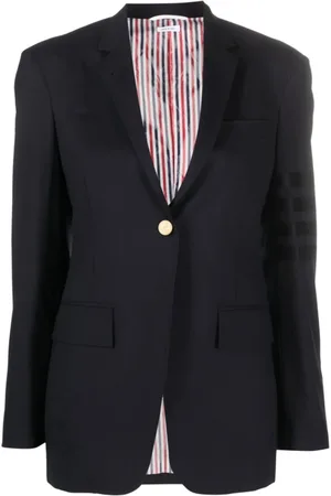 Thom Browne Dames, Jassen, Blauw, Maat: XS Wol