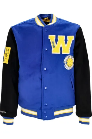 Mitchell & Ness Heren, Jassen, Blauw, Maat: XL Wol