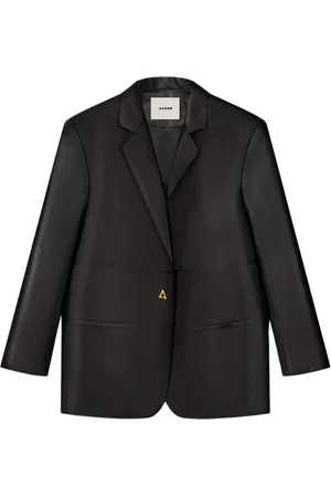 AERON Dames, Jassen, Zwart, Maat: S Leer