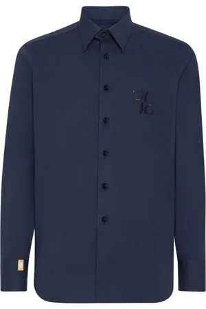 BILLIONAIRE Heren, Overhemden, Blauw, Maat: M Katoen