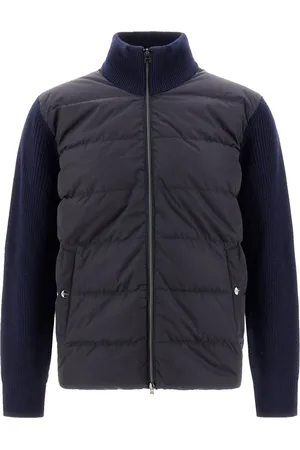 HERNO Heren, Jassen, Blauw, Maat: S Wol