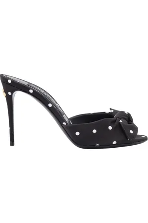 Dolce & Gabbana Dames, Schoenen, Zwart, Maat: 37 EU Satijn