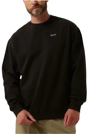 Foret Heren, Sweatshirts & Hoodies, Zwart, Maat: 2XL Katoen