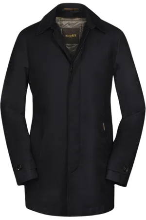 MOORER Heren, Mantels, Blauw, Maat: 4XL Viscose