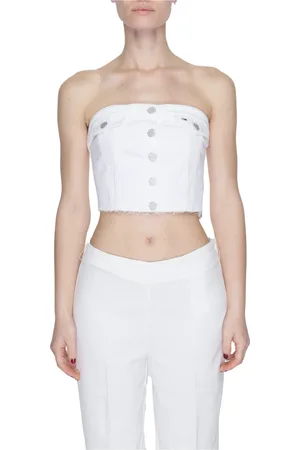 Tommy Hilfiger Dames, Tops, Wit, Maat: L Katoen