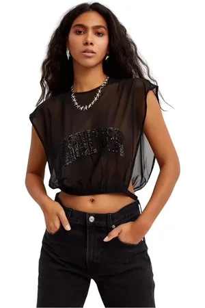 Jean Paul Gaultier Dames, Tops, Zwart, Maat: M