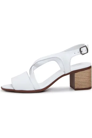 CESARE GASPARI Dames, Schoenen, Wit, Maat: 38 EU Leer