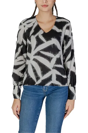 JACQUELINE DE YONG Dames, Blouses & Shirts, Zwart, Maat: S Poliester