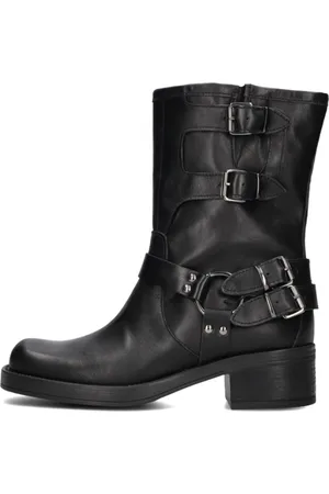 NOTRE-V Dames, Schoenen, Zwart, Maat: 35 EU Leer