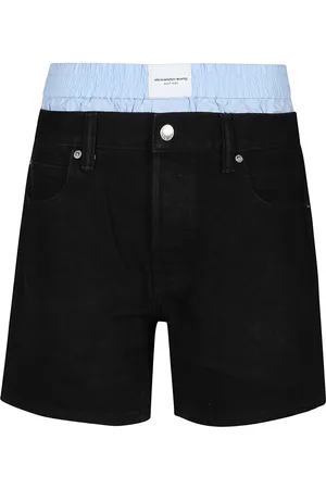 Alexander Wang Dames, Korte broeken, Zwart, Maat: W28 Katoen