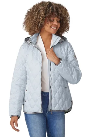 MANGO Dames, Jassen, Blauw, Maat: 3XL Nylon