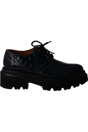 Calce Dames, Schoenen, Blauw, Maat: 38 EU Leer