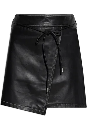 Paul Smith Dames, Rokken, Zwart, Maat: M Leer