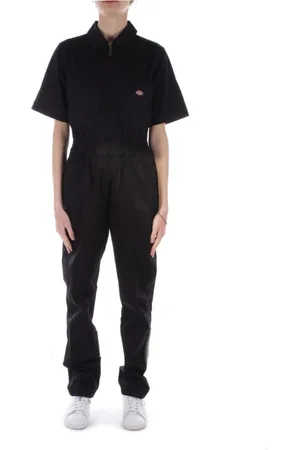 Dickies Dames, Jumpsuits & Playsuits, Zwart, Maat: S Katoen
