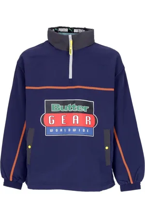 PUMA Heren, Jassen, Blauw, Maat: L Polyamide
