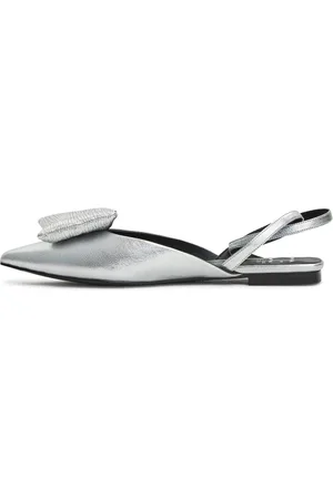 CESARE GASPARI Dames, Schoenen, Grijs, Maat: 39 EU Leer