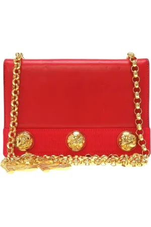 Salvatore Ferragamo Dames, Pre-owned, Rood, Maat: ONE Size Leer