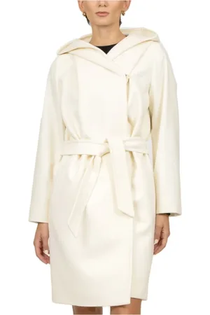 Max Mara Dames, Mantels, Wit, Maat: L Wol