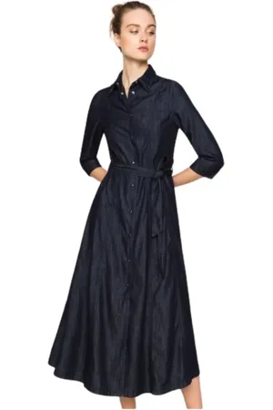 Twin-Set Dames, Jurken, Blauw, Maat: XS Denim
