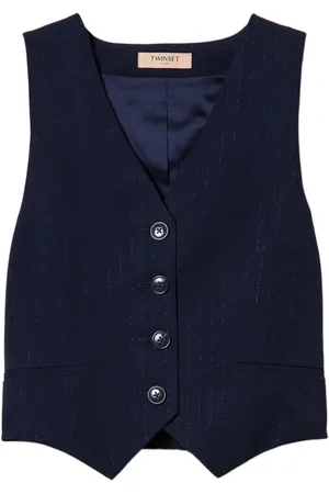 Twin-Set Dames, Jassen, Blauw, Maat: L