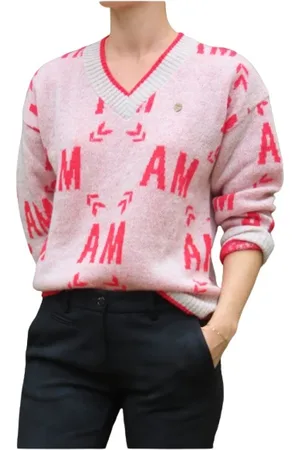 Aeronautica Militare Dames, Truien, Roze, Maat: L Mohair