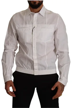 Dolce & Gabbana Heren, Overhemden, Wit, Maat: XL Katoen