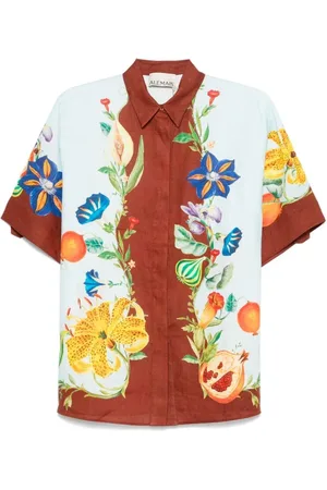 ALÉMAIS Dames, Blouses & Shirts, Veelkleurig, Maat: 2XS