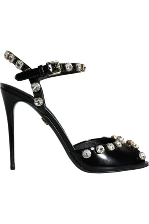 Dolce & Gabbana Dames, Schoenen, Zwart, Maat: 39 EU Leer
