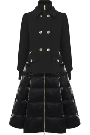 Elisabetta Franchi Dames, Mantels, Zwart, Maat: S Nylon