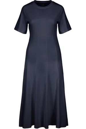 Bomboogie Dames, Jurken, Blauw, Maat: M Katoen