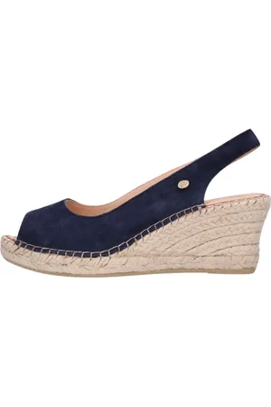 Fred de la Bretoniere Dames, Schoenen, Blauw, Maat: 42 EU Zijde
