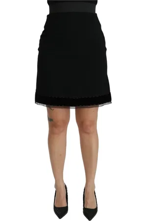 Dolce & Gabbana Dames, Rokken, Zwart, Maat: 2XS Katoen