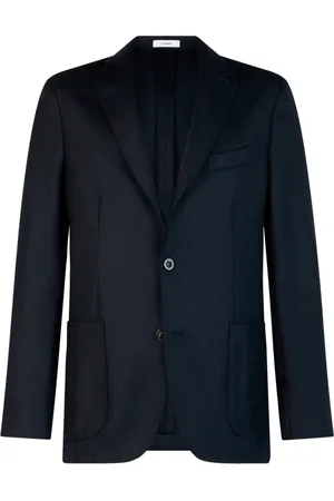 Boglioli Heren, Jassen, Blauw, Maat: XL Wol