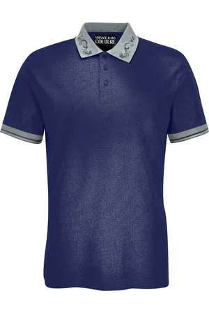 VERSACE Heren, Tops, Blauw, Maat: M