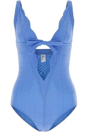 Lisa Marie Fernandez Dames, Badkleding, Blauw, Maat: XS