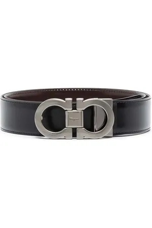 Salvatore Ferragamo Heren, Accessoires, Zwart, Maat: 115 CM Leer