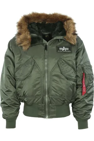 Alpha Industries Heren, Jassen, Groen, Maat: M Nylon